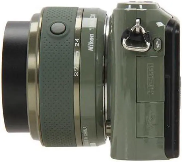 Alt view image 3 of 3 - Nikon 1 S1 10.1 MP HD Digital Camera with 11-27.5mm VR 1 NIKKOR Lens (Khaki)