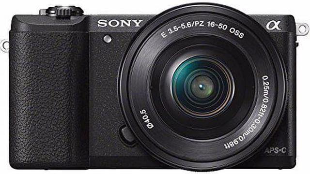 Alt view image 2 of 4 - Sony Alpha a5100 Mirrorless Digital Camera with 16-50mm Lens (Black) + Battery + Charger + 160GB Bundle 8 - Internationa