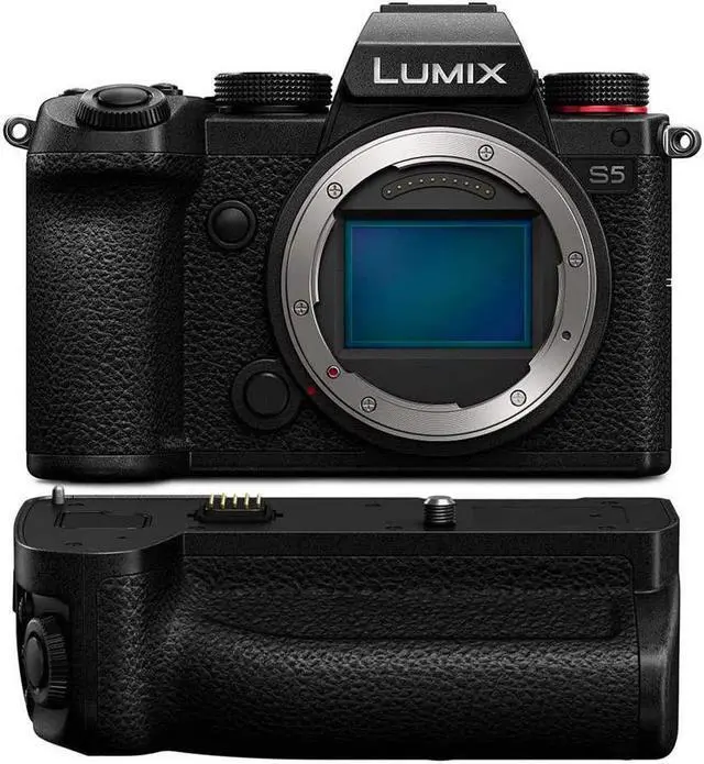 Main image of Panasonic Lumix DC-S5 Mirrorless Digital Camera (Body Only) DMW-BGS5 Battery Grip