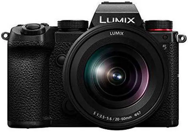 Main image of Panasonic LUMIX S5 Full Frame Mirrorless Camera + LUMIX S 20-60mm F3.5-5.6 Lens, L-Mount, 5-Axis Dual I.S, DC-S5KK (Black) (International Model)