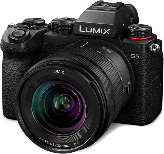 Alt view image 2 of 4 - Panasonic Lumix DC-S5 Mirrorless Digital Camera with Lumix S 20-60mm f/3.5-5.6 L-Mount Lens DMW-BGS5 Battery Grip