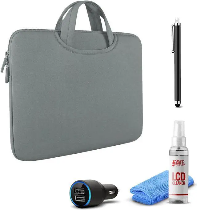 Main image of Tablet Essential Accessory Bundle with Dark Grey Sleeve