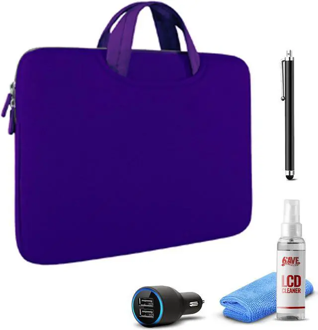 Main image of Tablet Essential Accessory Bundle with Purple Sleeve