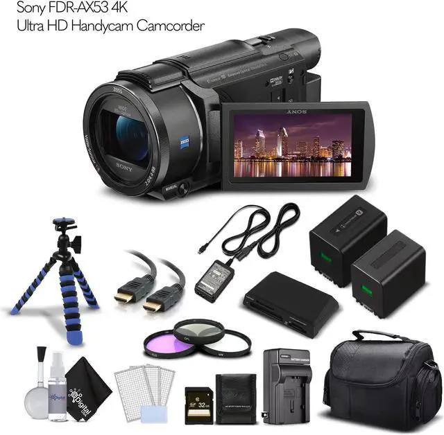 Sony FDR-AX53 4K Ultra HD Handycam Camcorder - Starter Set