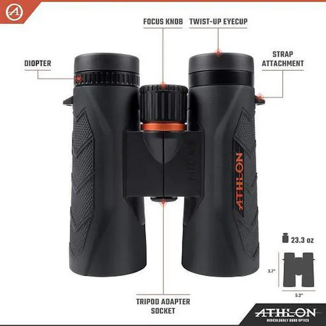 Alt view image 6 of 8 - ATHLON OPTICS 113008 ATHLON MIDAS 10X42 UHD BINOCULARS