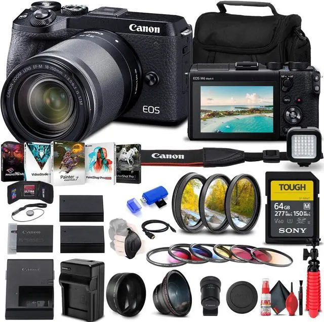 Canon - 【お年玉箱】EOS M6 MarkⅡ EF-M18-150 IS STM Kit Amazon.com : Canon Mirrorless Camera [EOS M6 Mark II] for