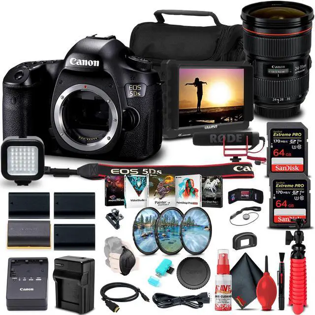 Main image of Canon EOS 5DS DSLR Camera (Body Only) (0581C002) + Canon Lens Storage Bundle