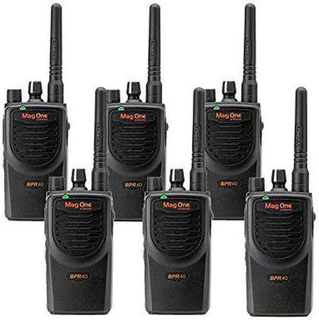 Main image of BPR40 Mag One by Motorola 6 Pack UHF 4 Watt 8 Channel Two Way Radios Bundle