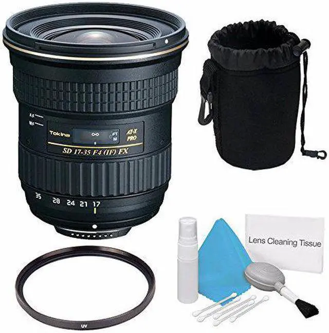 Alt view image 2 of 2 - Tokina 17-35mm f/4 Pro FX Lens for Canon Cameras (International Model) +Deluxe Cleaning Kit + 82mm UV Filter + Deluxe Le