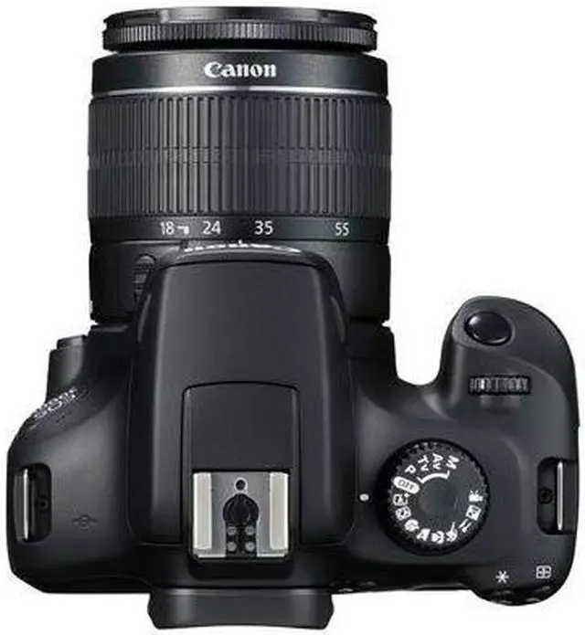 Alt view image 4 of 4 - Canon EOS Rebel 4000D Digital SLR Camera with EF-S 18-55mm + EF 75-300mm (Black) Accessory Bundle Package Deal : 32gb SD