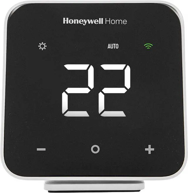 Alt view image 2 of 4 - 5-Pack Honeywell D6 Pro Wi-Fi Ductless Controller Black + LCD Cleaner