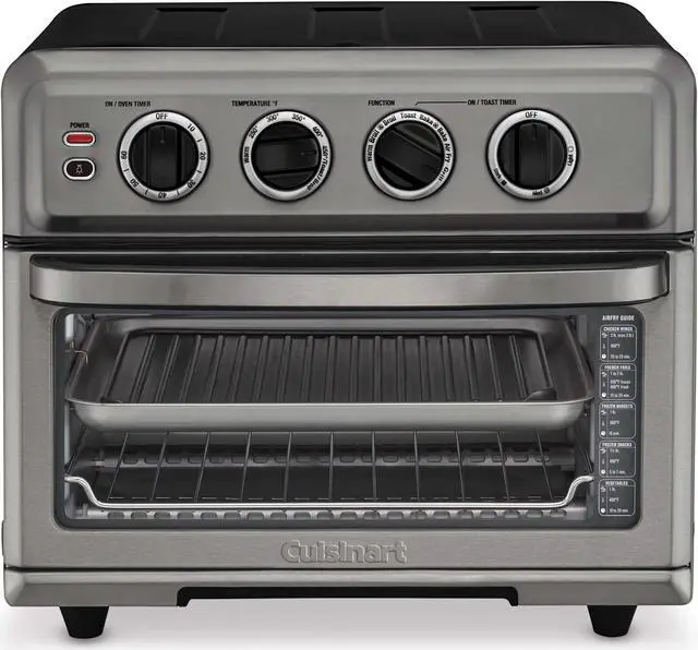 Alt view image 3 of 4 - Cuisinart TOA-70BKS AirFryer Toaster Oven with Grill Black Stainless Steel Bundle with 1 YR CPS Enhanced Protection Pack