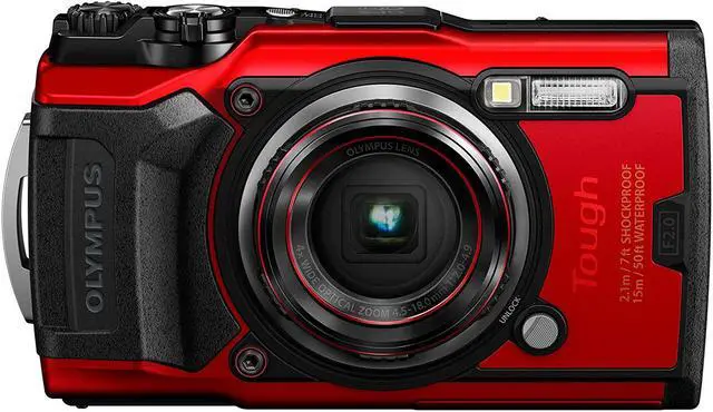Main image of Olympus Tough TG-6 Waterproof Camera, Red