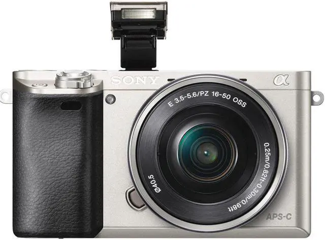Alt view image 2 of 4 - Sony Alpha a6000 Mirrorless Camera with 16-50mm Lens Silver With Soft Bag, Additional Battery, 64GB Memory Card, Card Reader , Plus Essential Accessories