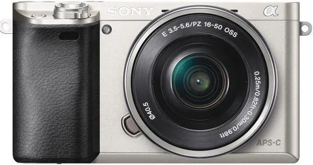 Alt view image 4 of 4 - Sony Alpha a6000 Mirrorless Camera with 16-50mm Lens Silver With Soft Bag, Additional Battery, 64GB Memory Card, Card Reader , Plus Essential Accessories