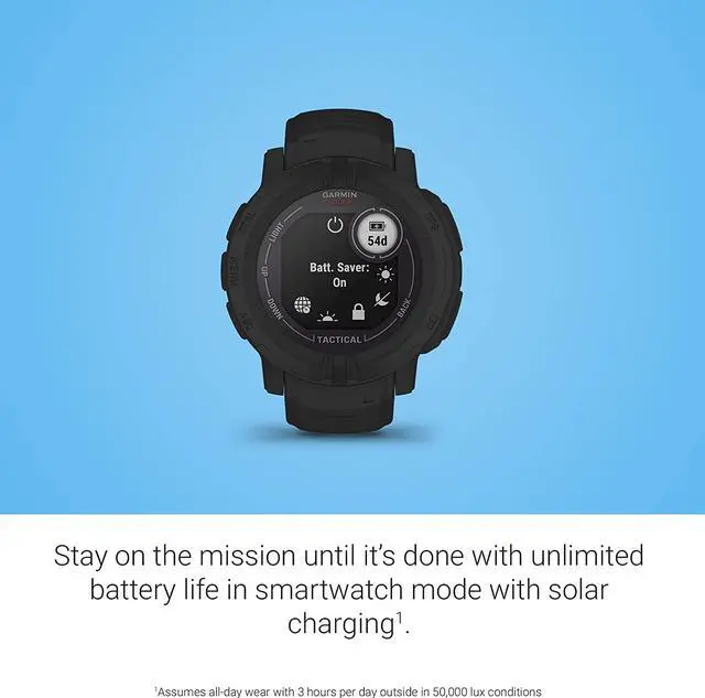 Alt view image 7 of 15 - Garmin Instinct 2 Solar - Tactical Edition, Black | Smart Watch 010-02627-13