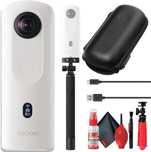 Ricoh Theta SC2 4K 360 Spherical Camera (White) with Ricoh Theta SC2 4K 360 Spherical Camera (White) with