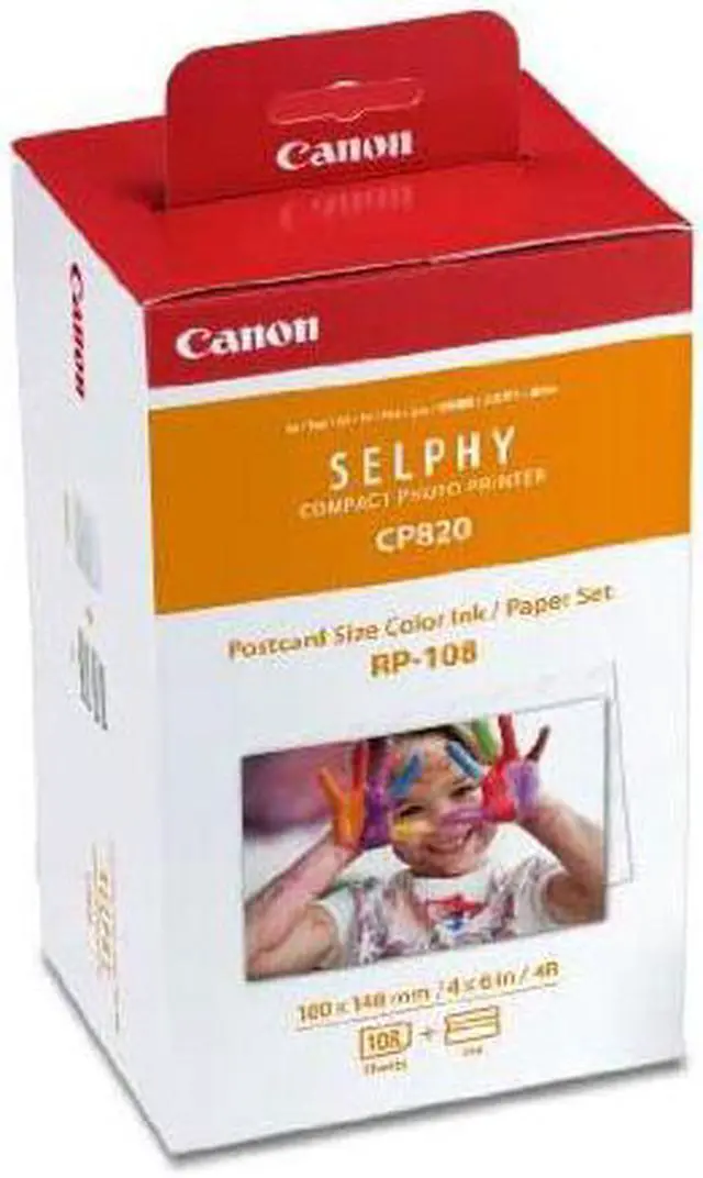 Main image of 4 X CANON RP-108 High-Capacity Color Ink/Paper Set, For Use With SELPHY Printer