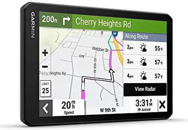 Alt view image 2 of 9 - Garmin dzl OTR710, Large, Easy-to-Read 7 GPS Truck Navigator, Custom Truck Routing, High-Resolution Birdseye Satellite Imagery, Directory of Truck & Trailer Services