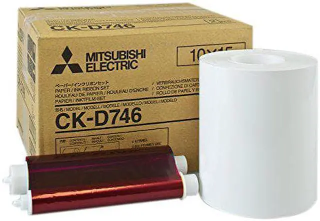 Main image of Mitsubishi 4 x 6 Glossy Laminated Paper Roll and Inksheet For CP-D70DW; CP-D707DW Printers