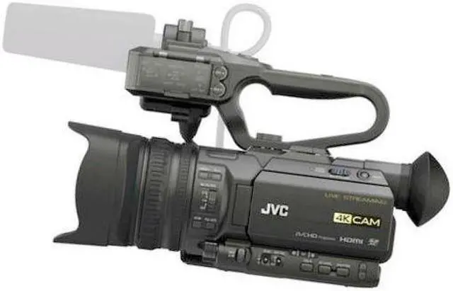 Alt view image 4 of 4 - JVC GY-HM250 Camcorder, 3.5", Black