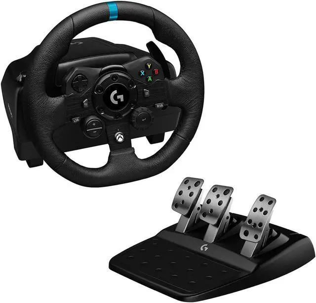 Alt view image 2 of 4 - Logitech G923 Racing Wheel and Pedals For PC, Xbox X, Xbox One with Accessories