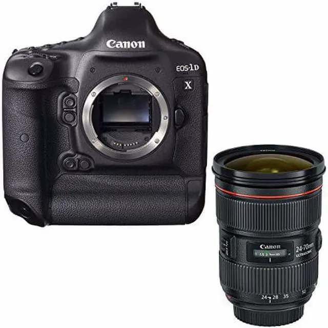 Main image of Canon EOS-1D X DSLR Camera (Body Only) + Canon EF 24-70mm f/2.8L II USM Lens Bundle