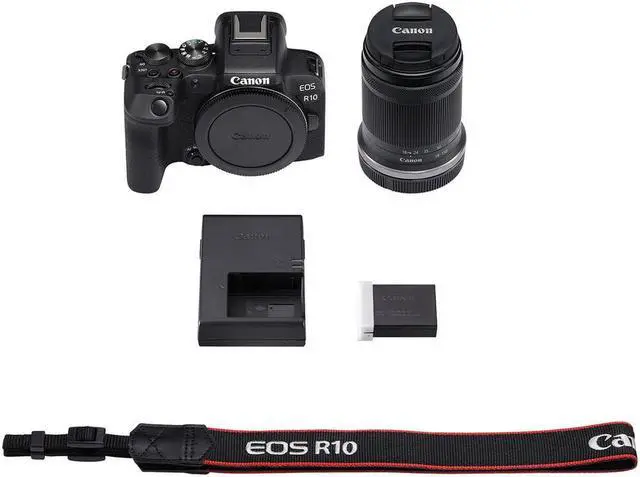Alt view image 4 of 4 - Canon EOS R10 Mirrorless Camera W/ 18-150mm Lens + 64GB Card + Bag + More