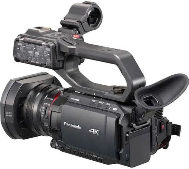 Alt view image 3 of 4 - Panasonic X2000 4K Professional Camcorder with 24x Optical Zoom, WiFi HD Live Streaming, 3G SDI Output and VW-HU1 Detachable Handle