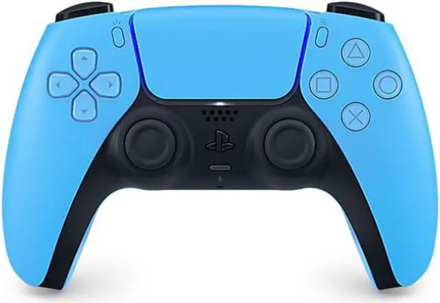 Alt view image 2 of 4 - PlayStation 5 DualSense Wireless Controller (Starlight Blue) with Immortals Fenyx Rising and 6Ave Cleaning Cloth