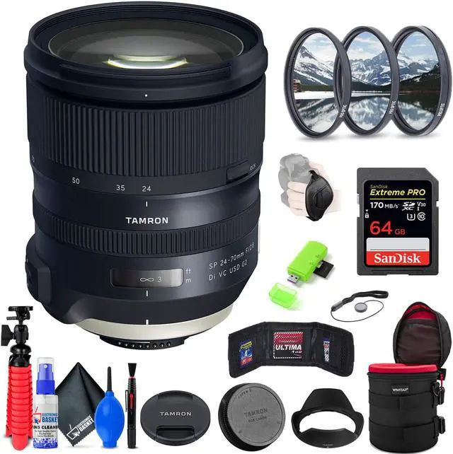 Main image of Tamron SP 24-70mm f/2.8 Di VC USD G2 Lens for Nikon F + Accessories (INTL Model)