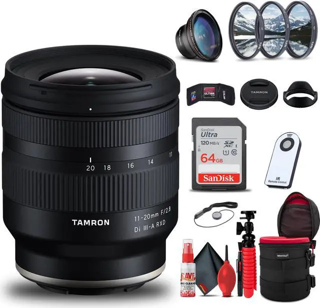 Tamron 11-20mm Di III-A RXD Lens for Sony E 64GB Accessory