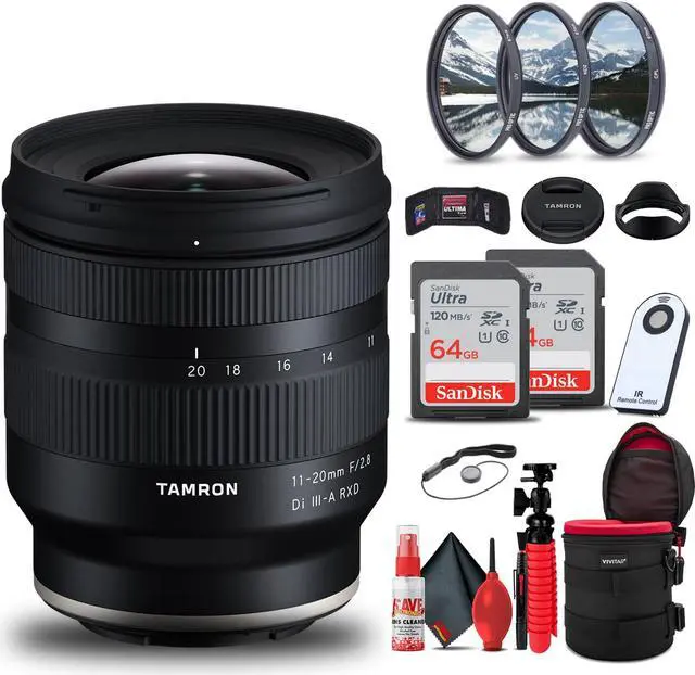 Main image of Tamron 11-20mm f/2.8 Di III-A RXD Lens for Sony E + 128GB Accessory Bundle