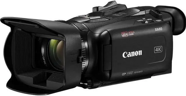 Alt view image 3 of 4 - Canon XA60 Professional UHD 4K Camcorder + 64GB Memory Card + BP828 Battery Basic Bundle