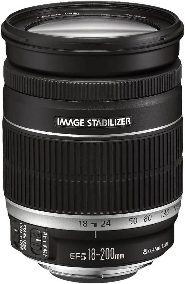 Canon EF-S 18-200mm f/3.5-5.6 IS Standard Zoom Lens for