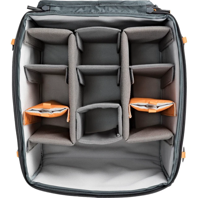 Alt view image 5 of 7 - Lowepro Powder Backpack 500 AW (Gray and Orange) With 6Ave Photography Kit Bundle