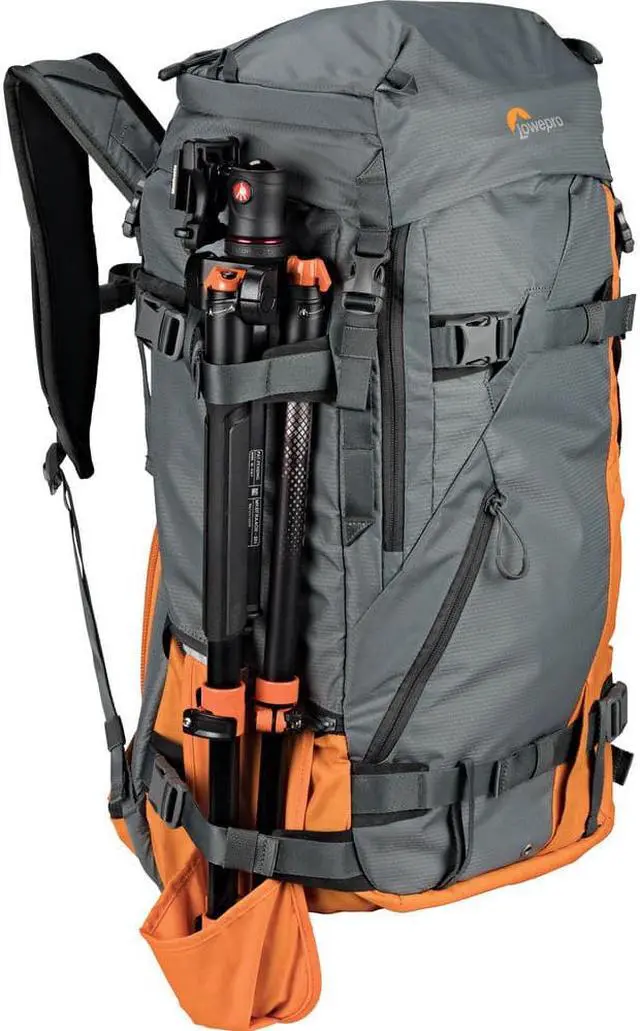 Alt view image 4 of 4 - Lowepro Powder Backpack 500 AW (Gray and Orange) With 6Ave Photography Kit