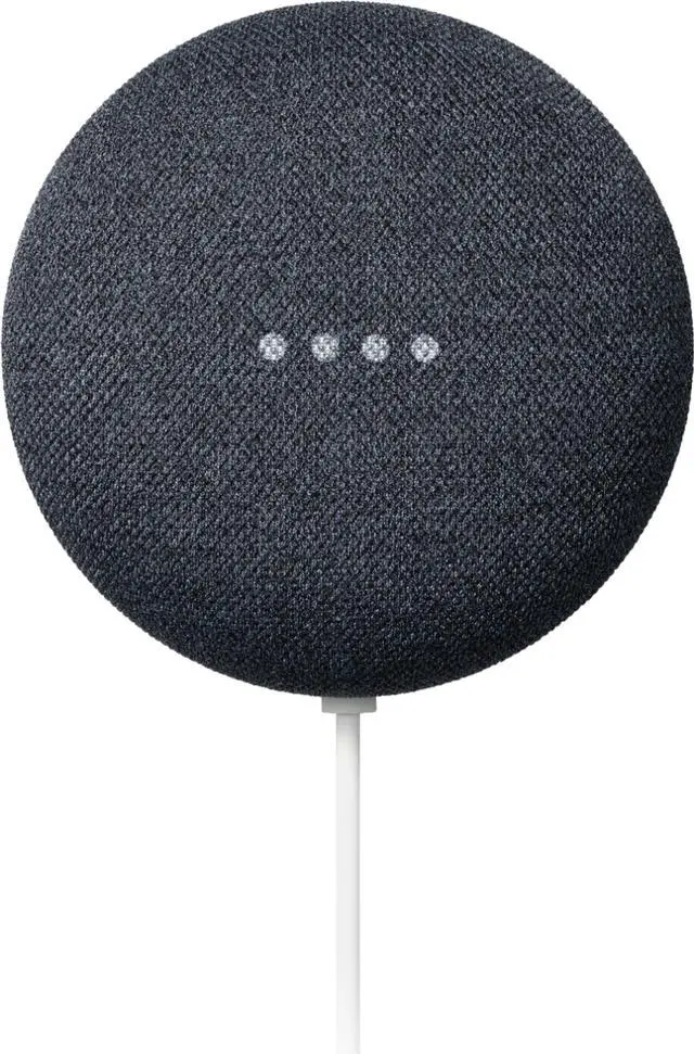 Alt view image 7 of 7 - Nest Mini (2nd Generation) Smart Speaker with Google Assistant - Charcoal