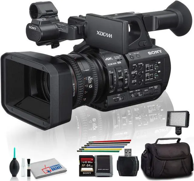 Main image of Sony PXW-Z190V 4K XDCAM Camcorder With Padded Case, LED Light, 64GB Memory Card and More Base Bundle