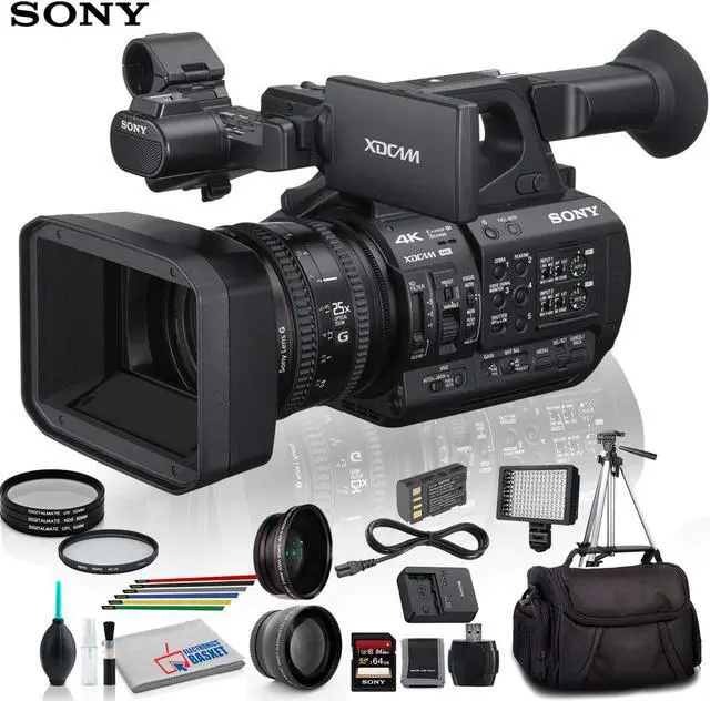 Main image of Sony PXW-Z190V 4K XDCAM Camcorder With Close Up Diopters, Tripod, LED Light, 64GB Memory Card and More Advanced Bundle