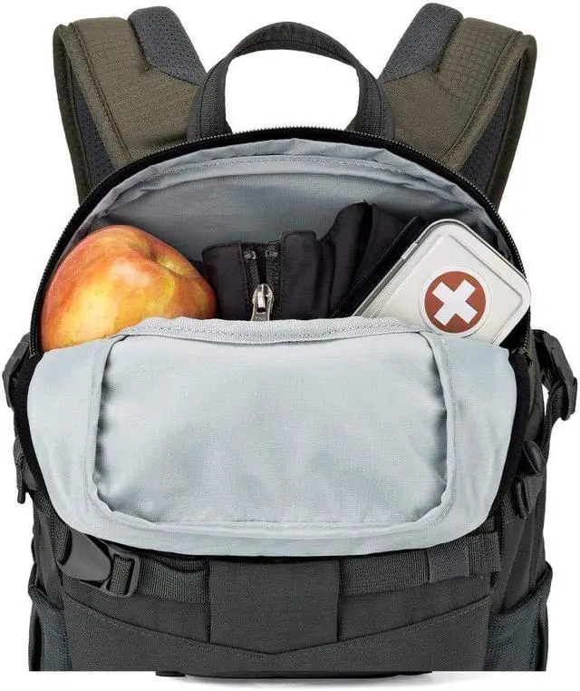Alt view image 10 of 12 - Lowepro Flipside Trek BP 250 AW Backpack for DSLR & 1-2 Lenses, Gray/Dark Green