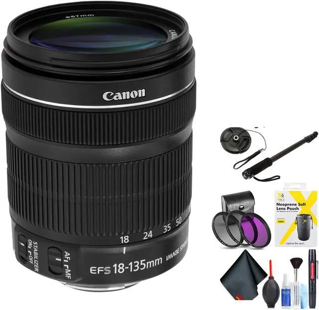 Main image of Canon EF-S 18-135mm F/3.5-5.6 is STM Lens for Canon 7D, 7D Mark Ii, 50D, 70D, 77D, 80D, Rebel Xti, Rebel T6I, Rebel T7I