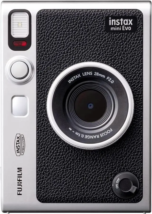 Alt view image 3 of 4 - Fujifilm Instax Mini EVO Instant Film Camera (Black) with 20 Films + 32GB Card
