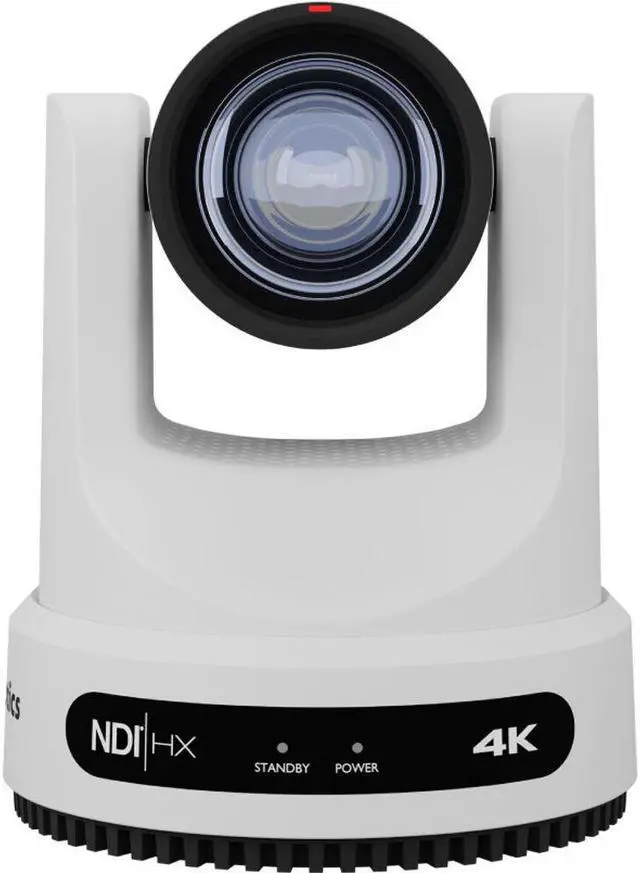 Alt view image 3 of 4 - PTZOptics Move 4K PTZ Camera with 12x Optical Zoom (White) (PT12X-4K-WH-G3) + Wall Mount