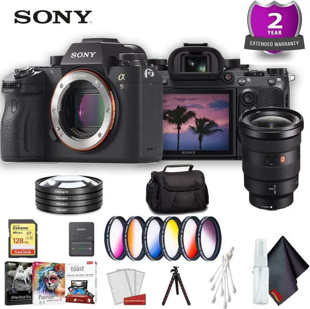 Main image of Sony Alpha a9 Mirrorless Digital Camera (Body Only) (Intl Model) Standard Accessory Bundle w/ 24-70mm Lens