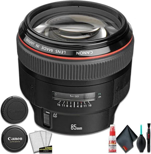 Main image of Canon EF 85MM F/1.2 L USM II Camera Lens (International Model) + Cleaning Kit