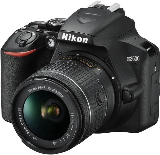 Alt view image 3 of 4 - Nikon D3500 Digital Camera with Dual Lenses (1588) + 64GB Card + Case/Bag (Intl)