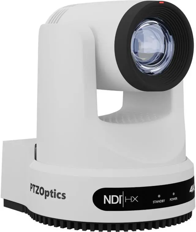Alt view image 2 of 4 - PTZOptics Move 4K PTZ Camera with 20x Zoom (White) (PT20X-4K-WH-G3)