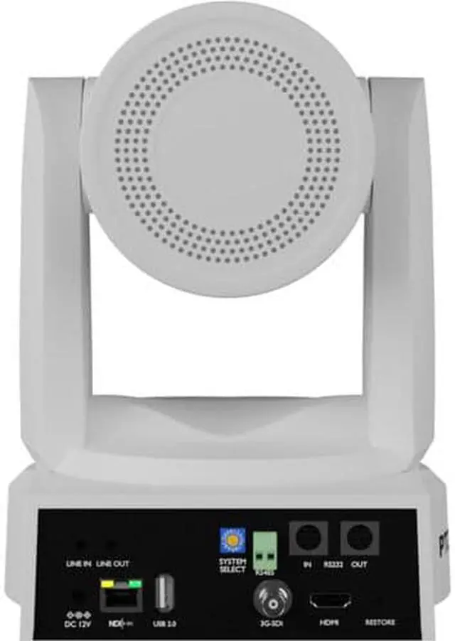 Alt view image 3 of 13 - PTZOptics Move 4K 30X Optical Zoom Camera (White)
