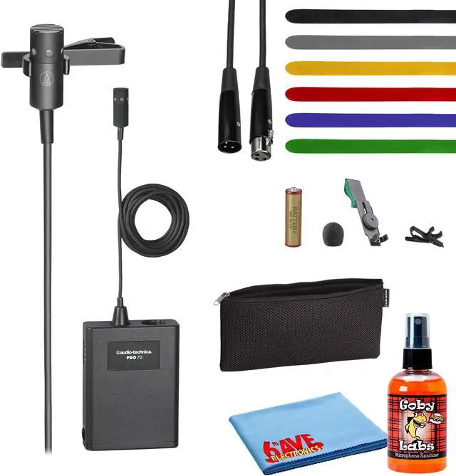 Main image of Audio-Technica PRO 70 Cardioid Lavalier Microphone with Accessories